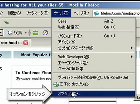 yourlifehost|Yourfilehostが見れないときの解決法（Firefox編） .